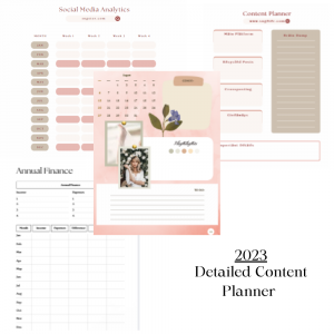 2023 Detailed Content Planner