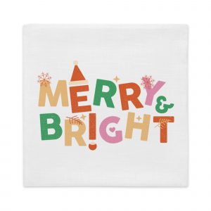 Merry & Bright Premium Pillow Case