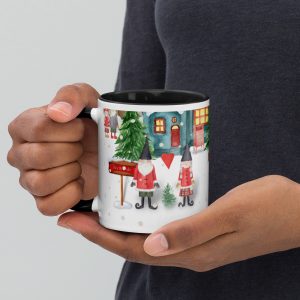 Christmas Town Mug with Color Inside